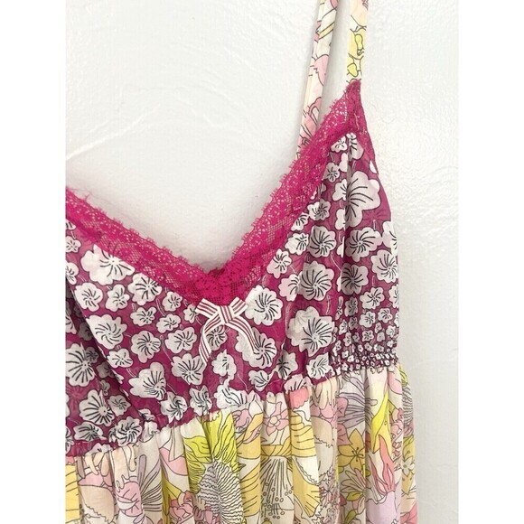 Liberty of London Y2K Chiffon Floral Babydoll Chemise Lingerie Slip Dress Top S - Picture 2 of 9